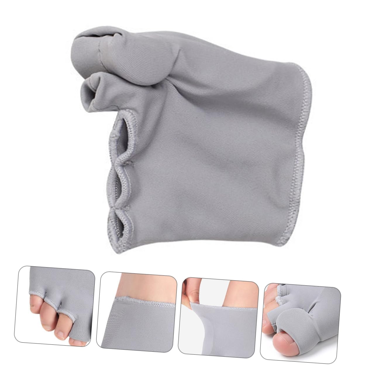 1pc Light Grey Toe Straightener Hallux Bunion Splint Adjuster for Foot Alignment and Breathable Design Promotes Comfort and Prevents Overlapping Toes