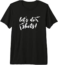 Vaccine Shirts for Nurses Funny Let's Do Shots Pro Vaccine Premium Tri-Blend T-Shirt