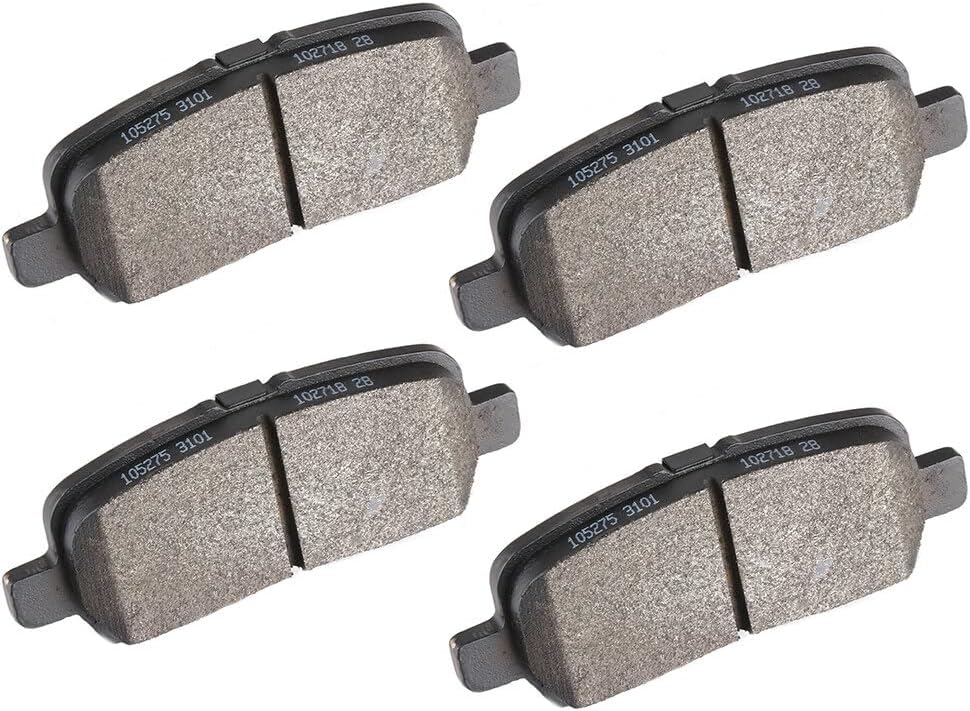 AUTOMUTO 4PCS Rear Semi-Metallic Disc Brake Pads Set D999 For Buick Allure LaCrosse For Chevrolet Impala Impala Limited For Pontiac Grand Prix