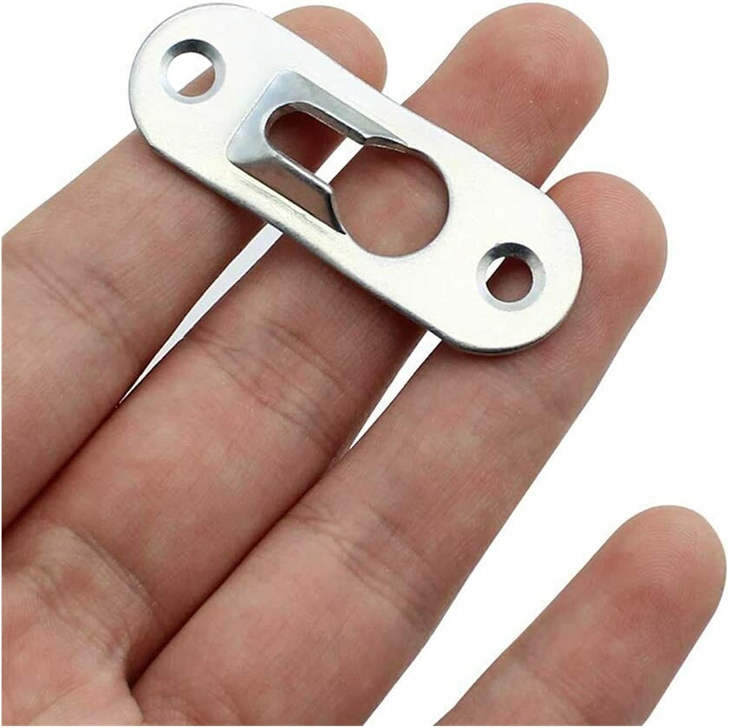 20pcs Iron Picture Hangers with Screws Mounting Keyhole Fasteners 45x16mm Thickness 1.2mm Plate Photo Frame Shelve Painting Sign, 10918302681