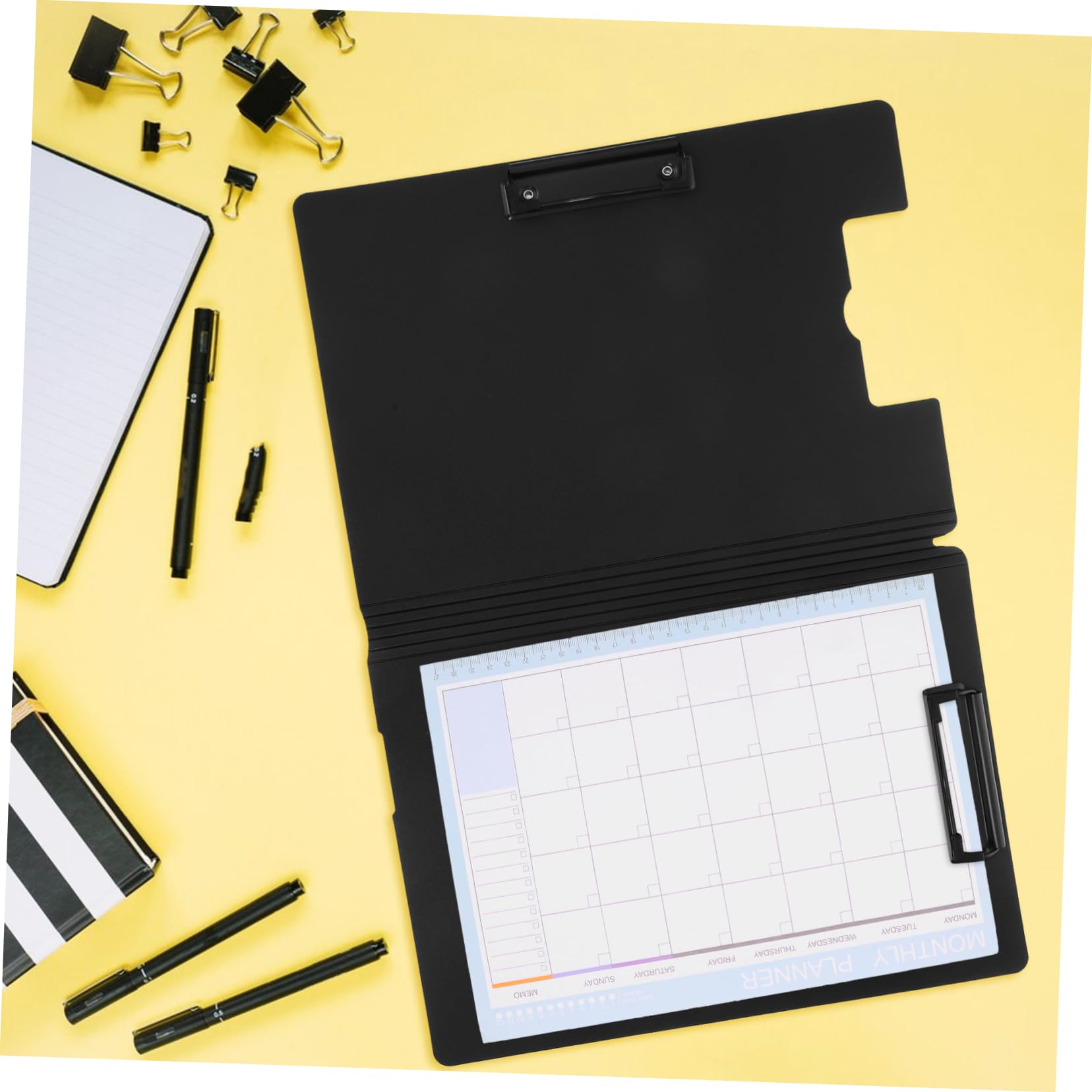 6pezzi Cartelline Portadocumenti Pieghevoli Con Doppie Clip Organizer Per Scuola e Professionisti Design e Portatile