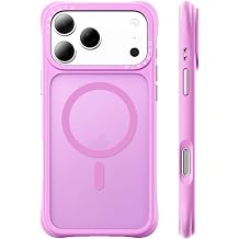 ORNARTO Magnetic for iPhone 17 Pro Case | 20FT Drop Protection, Compatible with MagSafe | Slim Translucent Matte Anti-Fingerprint Shockproof Cover for iPhone 17 Pro 6.3 inch, Cherry Blossom