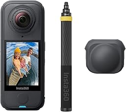 Insta360 X4 Air No Drone No Problem Bundle - Lightweight 165g 8K 360 Camera, 3 Meter Invisible Selfie Stick, Replaceable Lenses, Shoot First & Frame Later, FlowState Stabilization, AI-Powered App