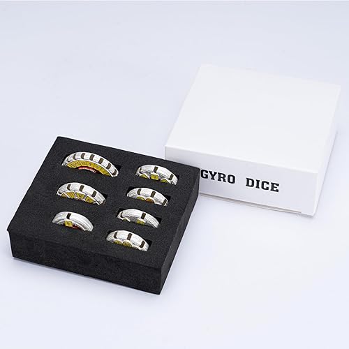 Miniatura 31 de DND - Juego de dados de metal para Dungeons and Dragons, dados de metal único DND, dados de poliedro D y D con caja para juegos de rol D20, D12