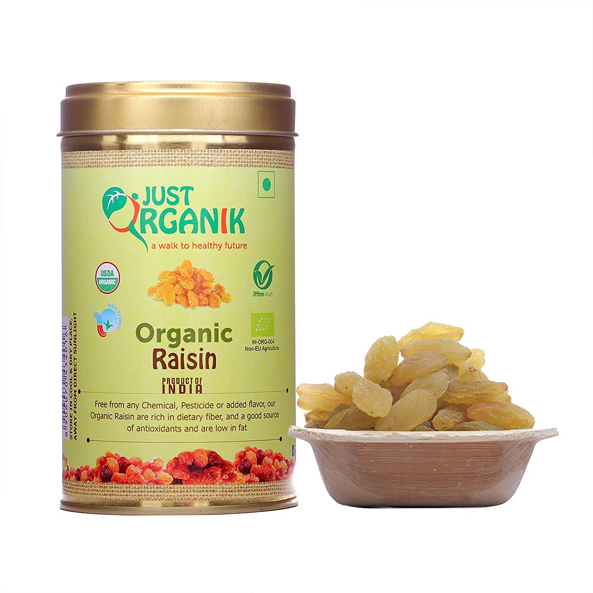 Raisins 250 g pour Just Organik en-cas sain coupe faim naturel