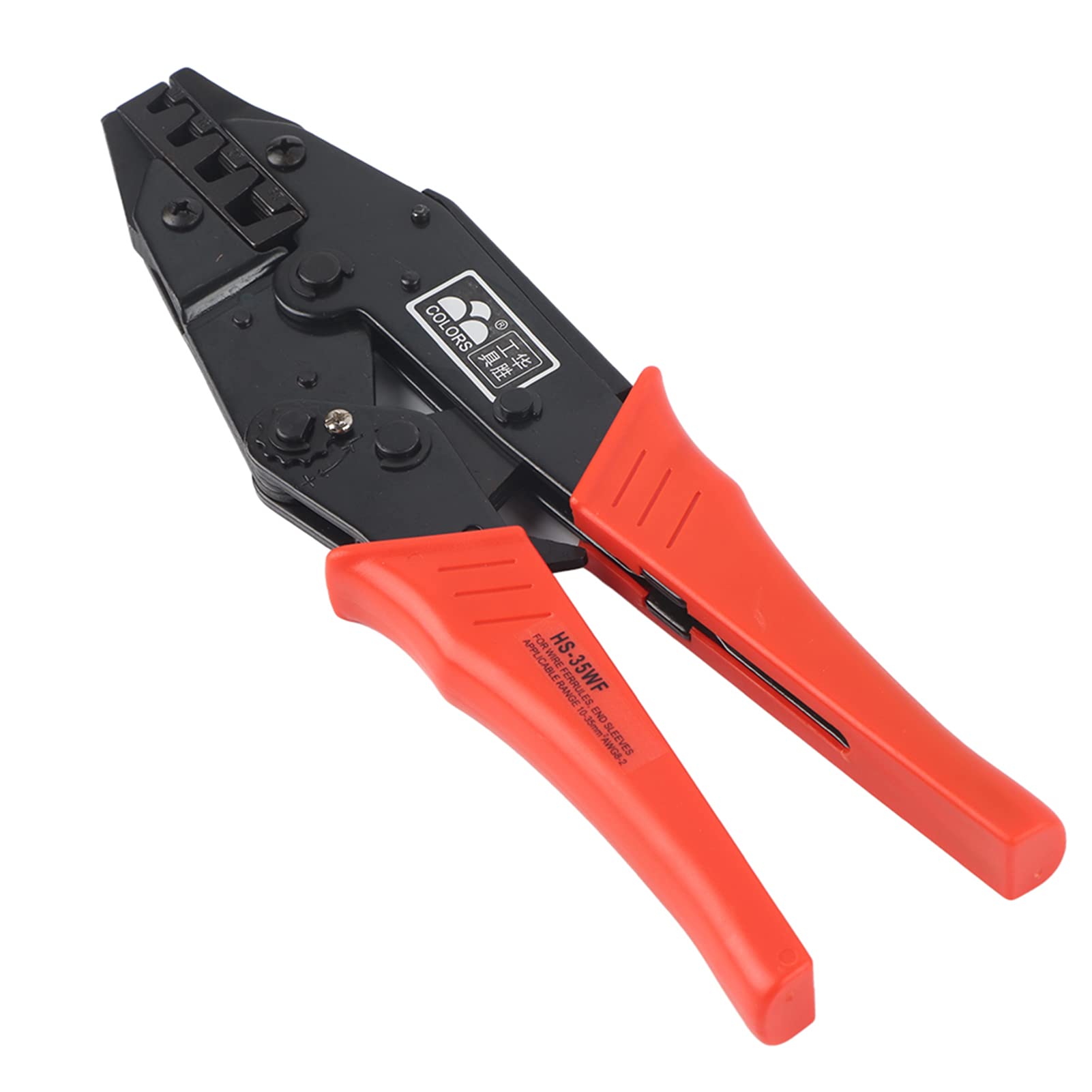 Pinza crimpatrice per crimpatura, 10-35 mm², 8-2 AWG, per crimpare i terminali del tubo per lo strumento pre-isolato per terminali pre-isolati