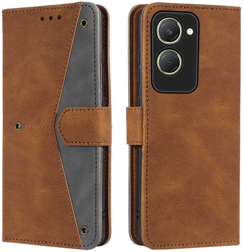 RAHISHI Artificial Leather Flip Cover Compatible for Vivo T3 Lite|Vivo Y28s 5G|Vivo Y28e Executive Brown, Magnetic Closure (B0D9MHMVDX) Amazon Price History, Amazon Price Tracker