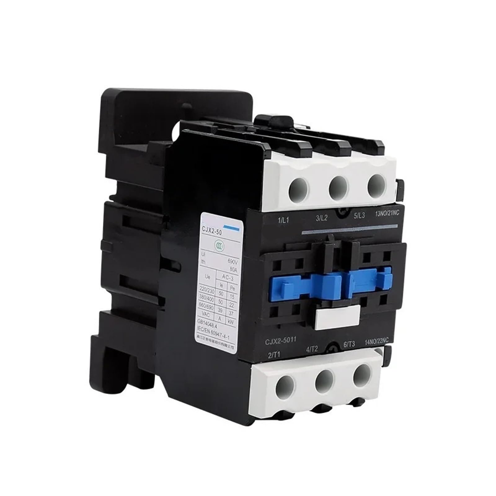 Contacteur CJX2-5011 50A évite les pannes de moteur triphasé 110V