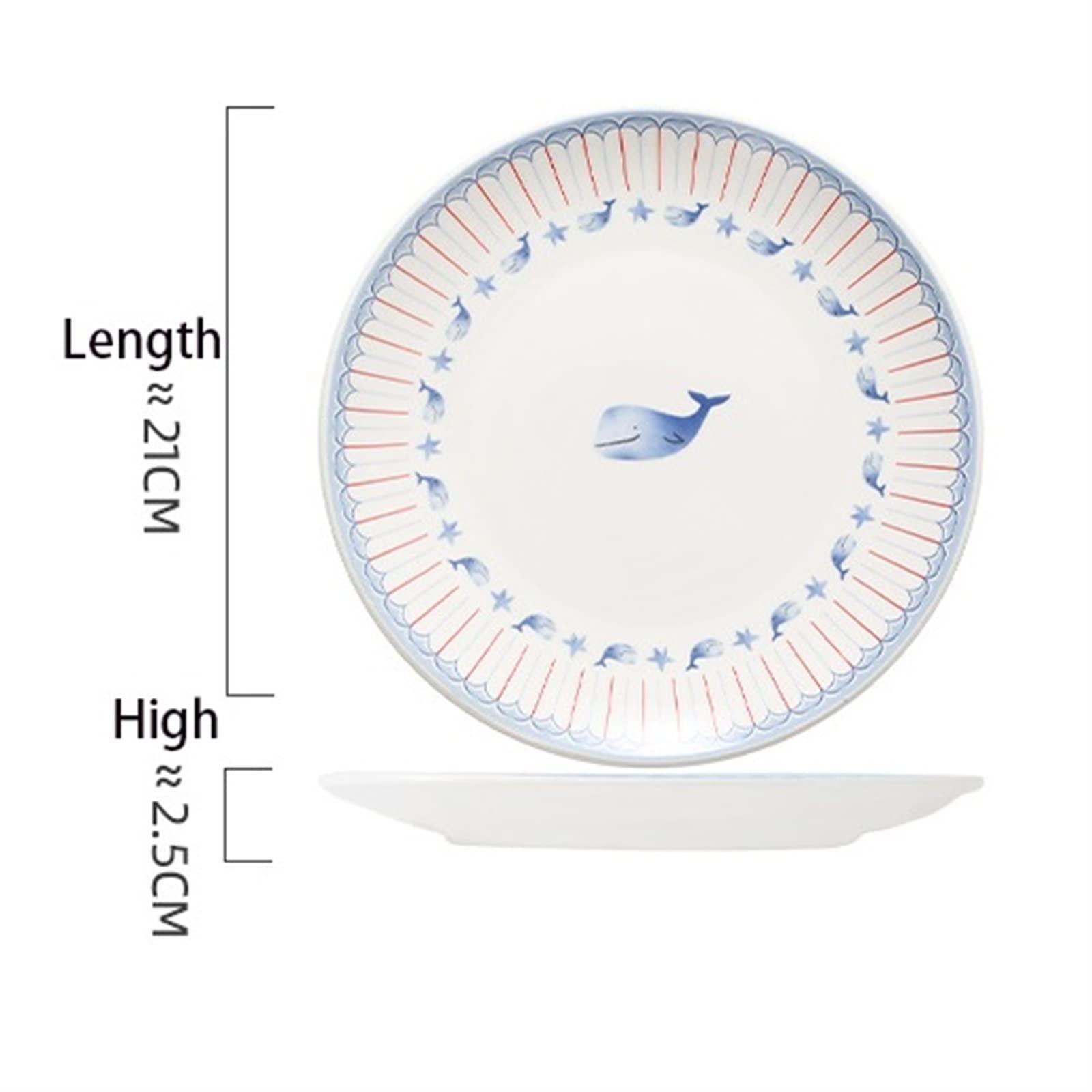 Piatto da Cena Piatti for la Cena Piatto Piatto in Ceramica Set Piatto da Pranzo Personalizzato Piatto da Ristorante