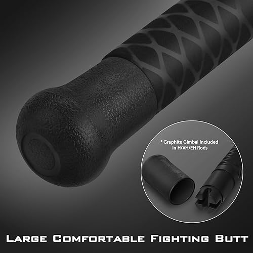 Miniatura 8 de KastKing Kong - Caña de pescar para agua salada y agua dulce, potentes y ligeras cañas de grafito con curva en S, tecnología de resina nano, guías