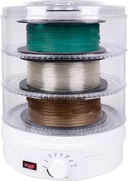 Filament Dryer Box, Dehydrator with 360  Heating, Adjustable Temperature 35 C-70 C, Low Noise for PLA, PETG, ABS