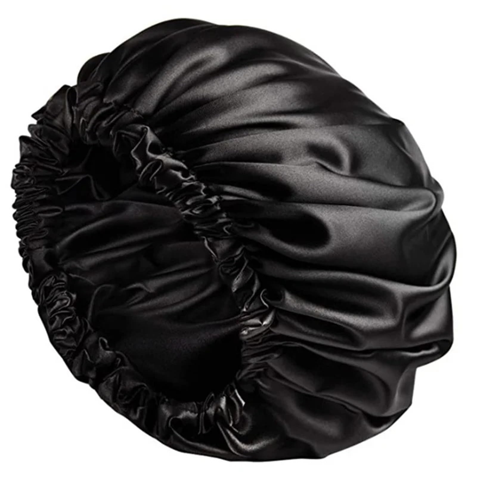Schlafhaube Seide Seidenhaube for Damen, doppellagig, for Schlafen, Nachtmütze, reines Haar, elastisches Kopftuch