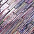 Artisan Linear Glass Mosaic Tile for Kitchen Backsplash, Bathroom & Bar Feature Wall, 6mm Thick Prism-Mix Crystal Strips, Mesh-Mounted Professional Grade (Box of 6 Sheets, 5.6 Sq.Ft)