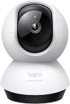 Tapo par TP-Link Caméra de sécurité Pan/Tilt pour moniteur de bébé, Caméra pour animaux de compagnie avec détection de mouvement, 1080P, 2-Way Audio, vision nocturne, nuage & SD Stockage de cartes, fonctionne avec Alexa & Google Home, Noir (Tapo C201)