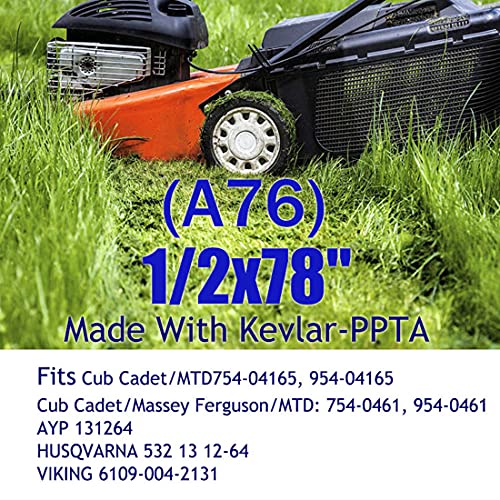 Lawn Mower Tractor Drive Belt Lawn Mower Tractor 532131264;Cub Cadet/MTD 754-0461, 954-0461,754-04165, 954-04165 - Image 2