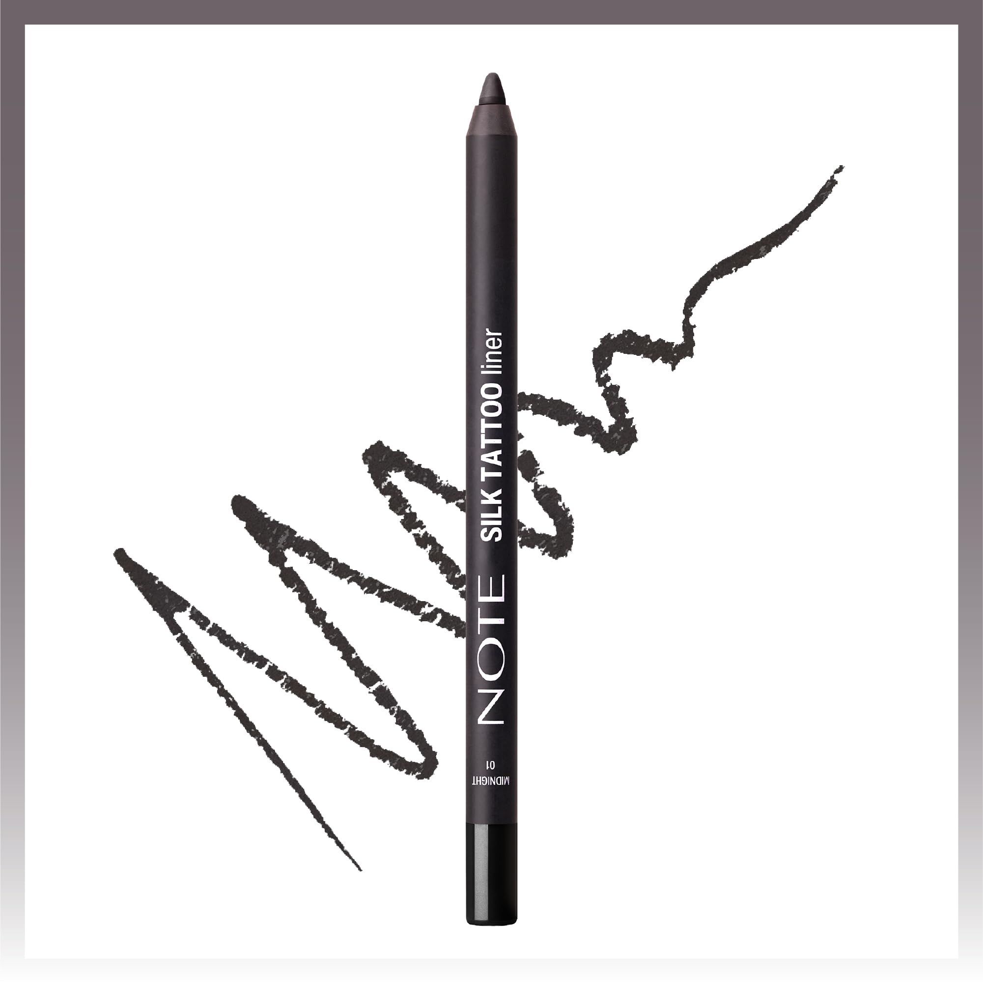 Note Cosmetics Silk Tattoo Liner Suya Dayanıklı İpeksi Jel Göz Kalemi - 01 Midnight