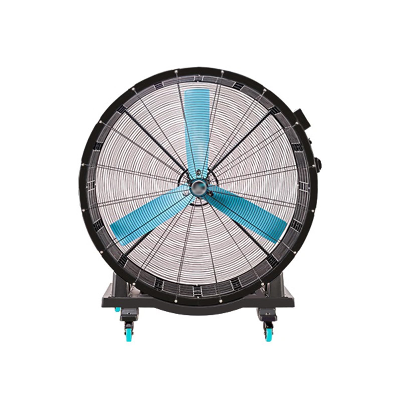 Ventilador de suelo industrial – Ventilador móvil grande con 3 cuchillas para una circulación eficaz del aire