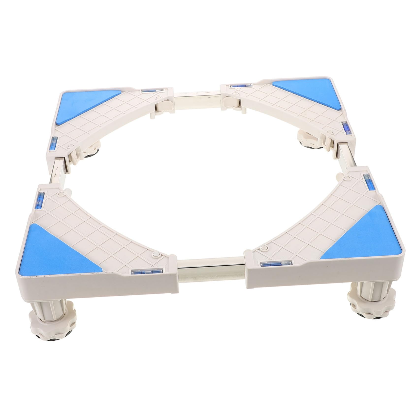 Base Móvil para Lavadora y Secadora, Soporte Elevado Blanco Fijo