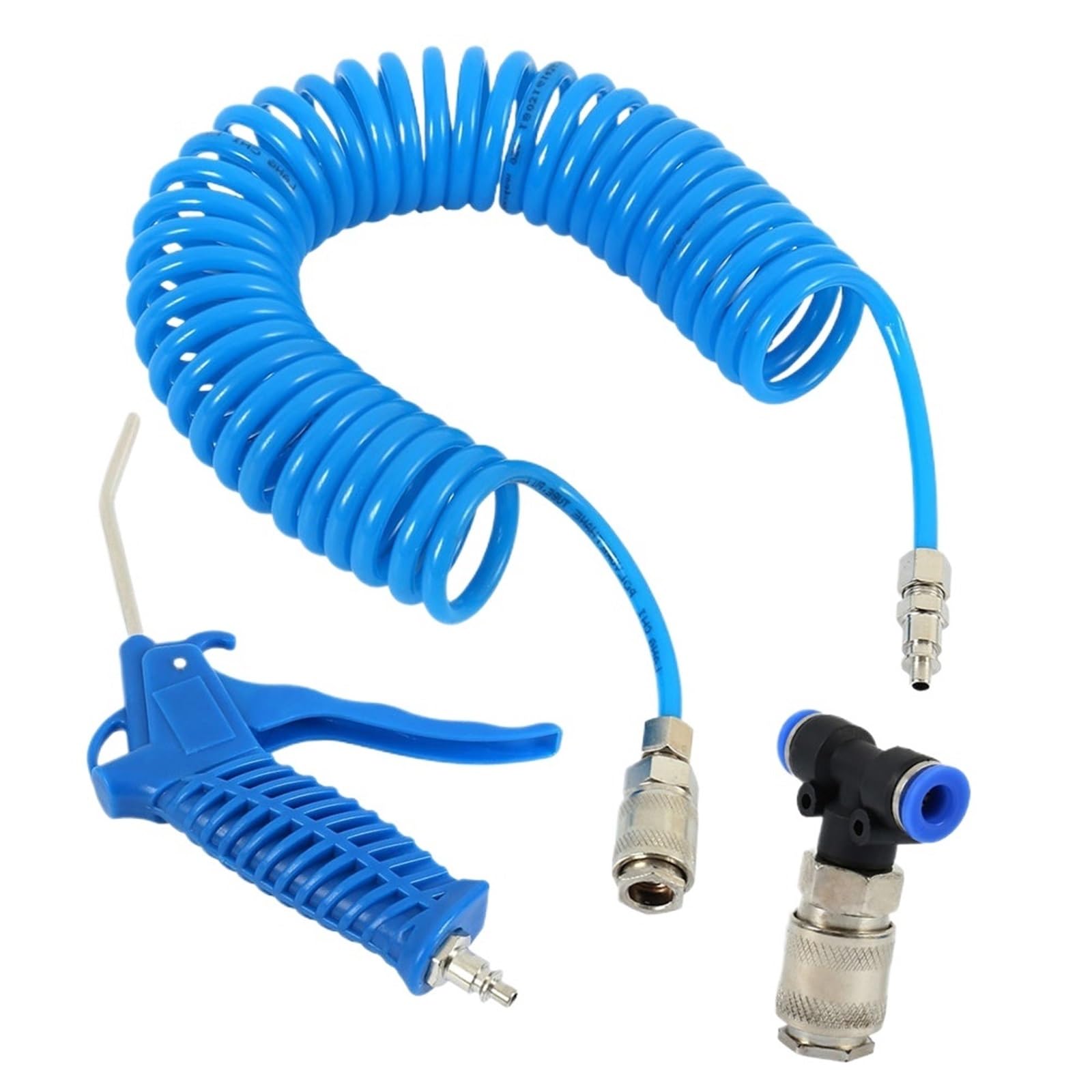 Air Blow Gun Dust Blower Cleaning Nozzle Pneumatic Cleaning Tool with Hose Suitable for Compressor Air Blow Gun