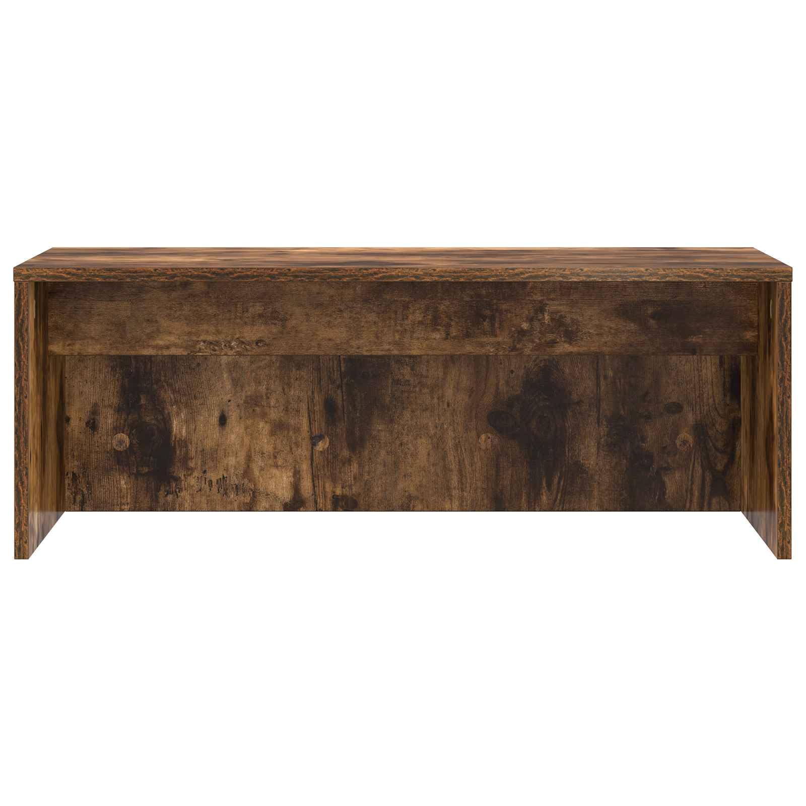 Biurko ścienne dębowe dymne 80 x 45 x 30 cm drewno inżynieryjne