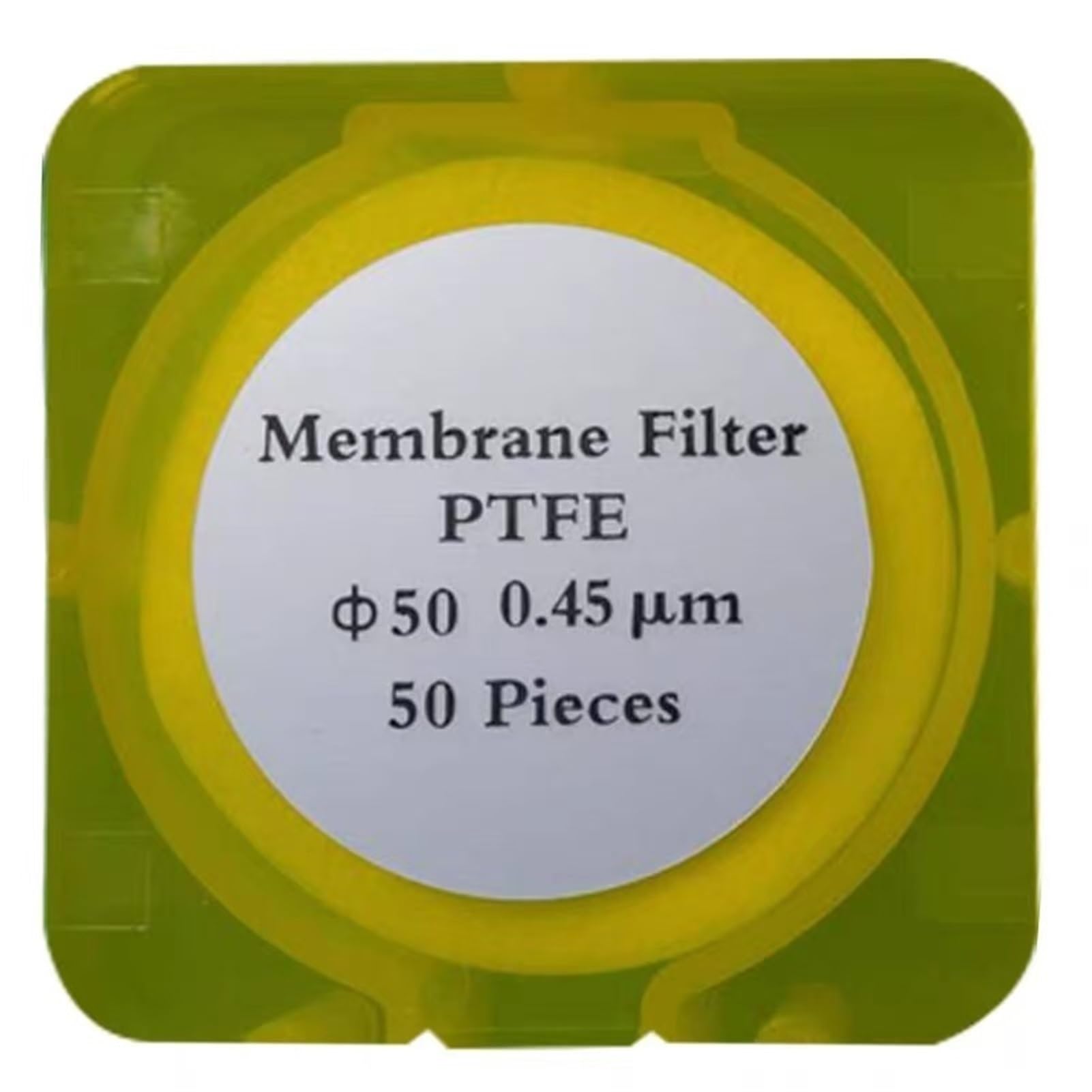One Box Hydrophiler Millipore Membranfilter aus PTFE-Material OD 13 mm/25 mm/47 mm/50 mm/60 mm, Porengröße 0,22 um/0,45 um (47 mm, 0,45 um PTFE)