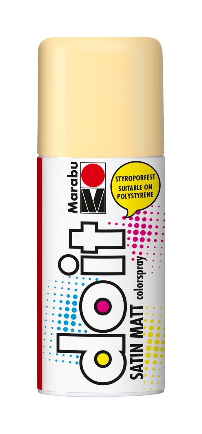 Marabu do-it Satin Matt Spray Paint, 042 Sand, 150 ml, Weatherproof, Lightfast and Quick Drying