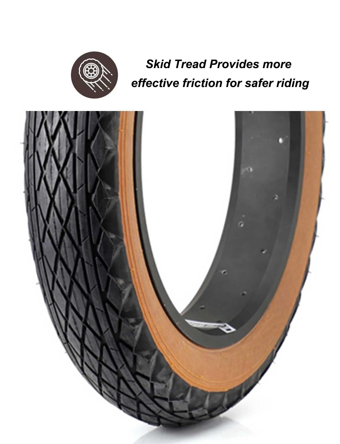 20x4.0 Fatbike-Reifen Allrad Breit 20-4.0 Leise Fahrt 20 4.0 60TPI 4PR 5-30PSI für E-Bike Schnee Strand MTB