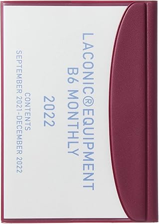 Amazon ラコニック 手帳 22年 B6 マンスリー フラップポケット ワイン Lims01 110wi 21年 9月始まり 文房具 オフィス用品 文房具 オフィス用品