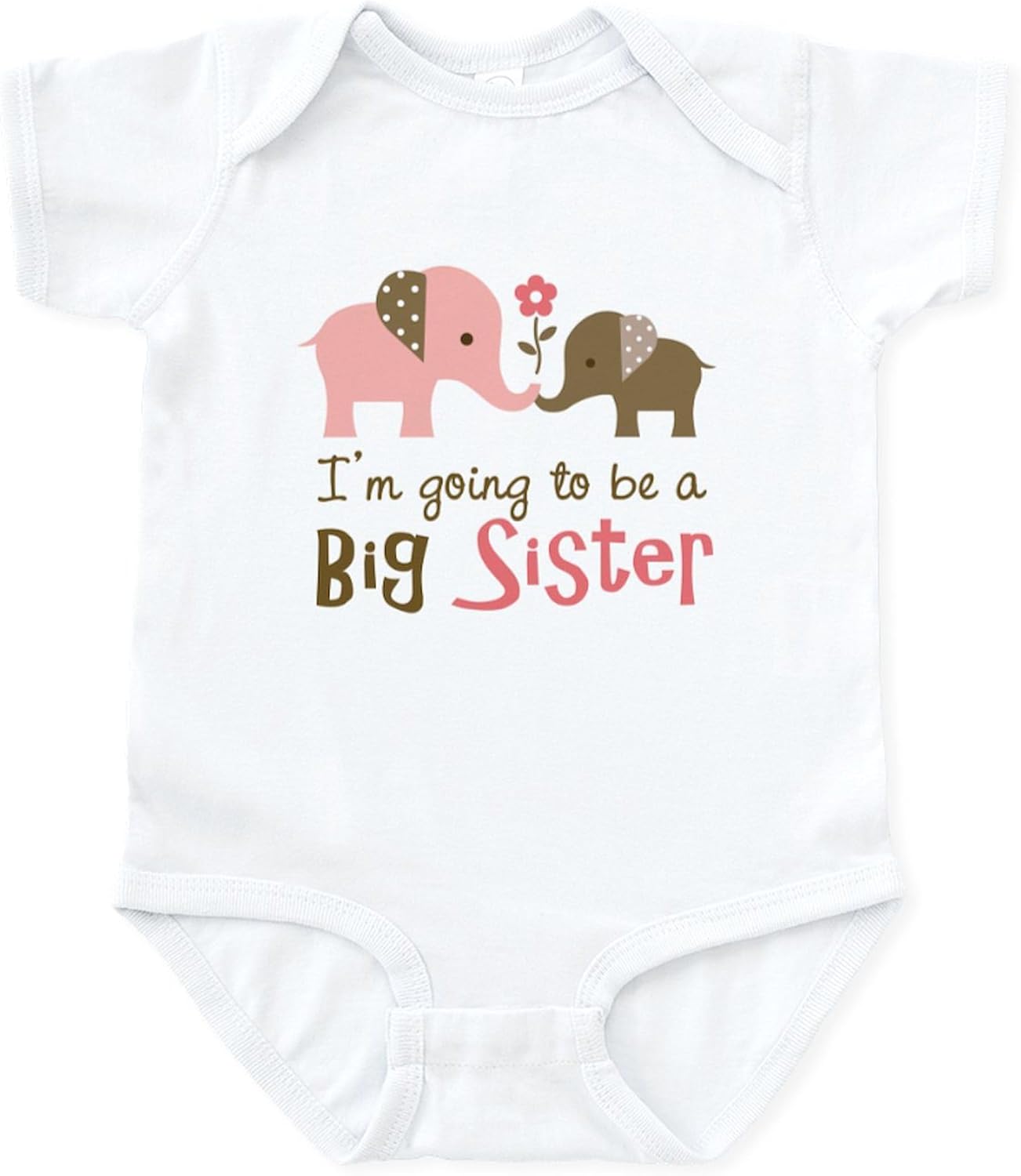 CafePress Big Cousin Elephant Infant Bodysuit Cute Infant Bodysuit Baby Romper