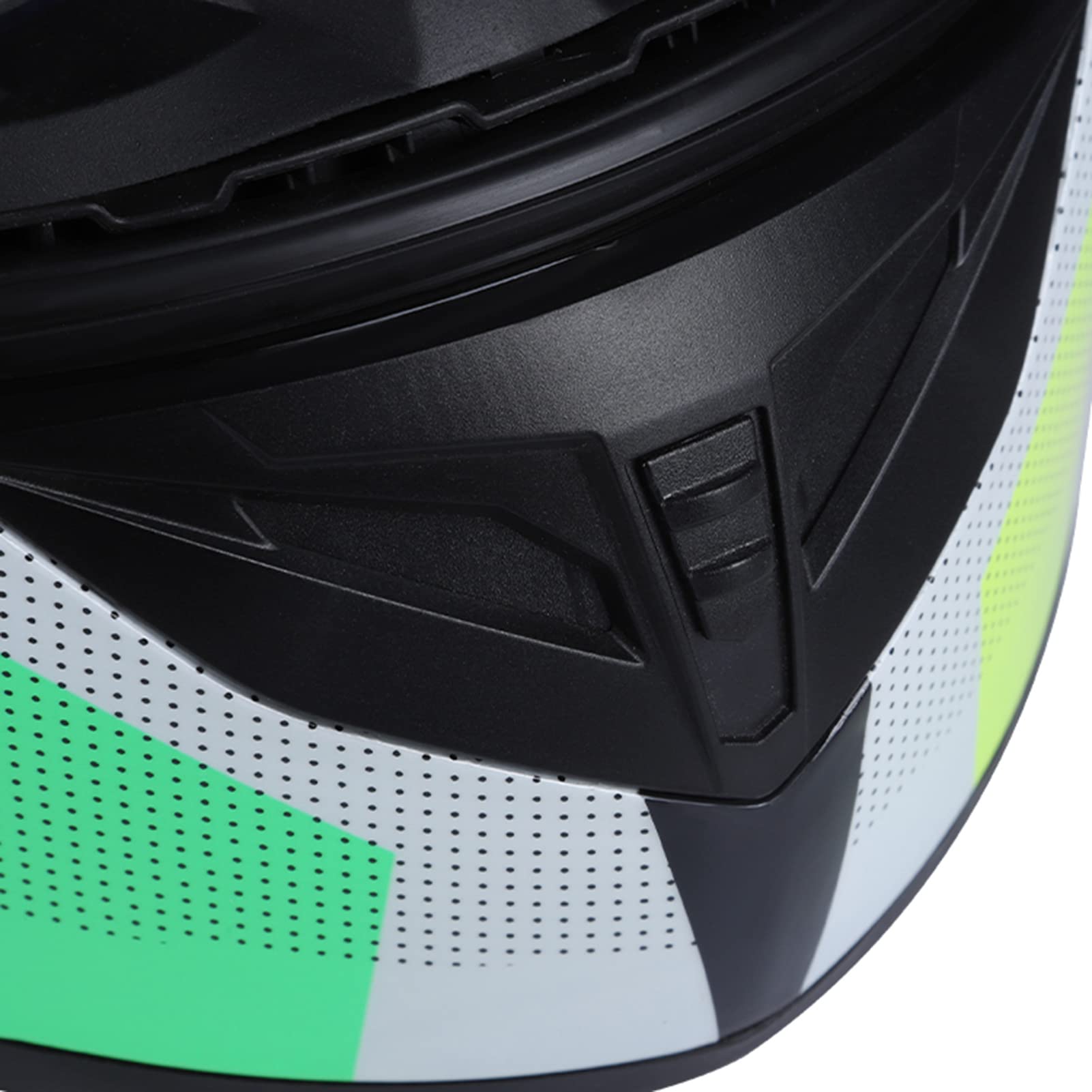Casco Integrale Moto Casco Integrale Moto Uomo Donna Cool Rider Equipaggiamento Four Seasons Casco Moto Integrale Black And Green（L）
