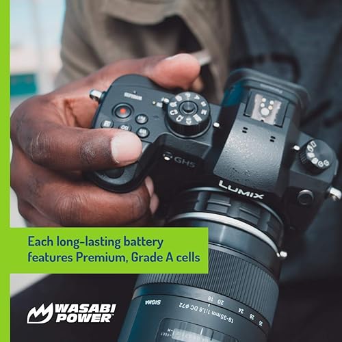 Miniatura 5 de Wasabi Power Batería (paquete de 2) y cargador USB dual para cámaras sin espejo Panasonic DMW-BLJ31 y Panasonic Lumix DC-S1, DC-S1H, DC-S1R, LUMIX S