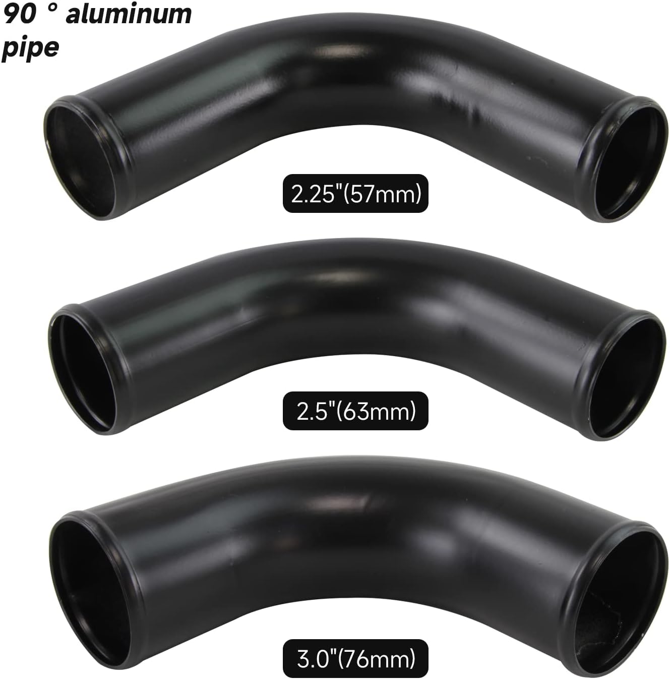 Universal 3" 90 Degree Aluminum Piping Turbo Intercooler Pipe Kit