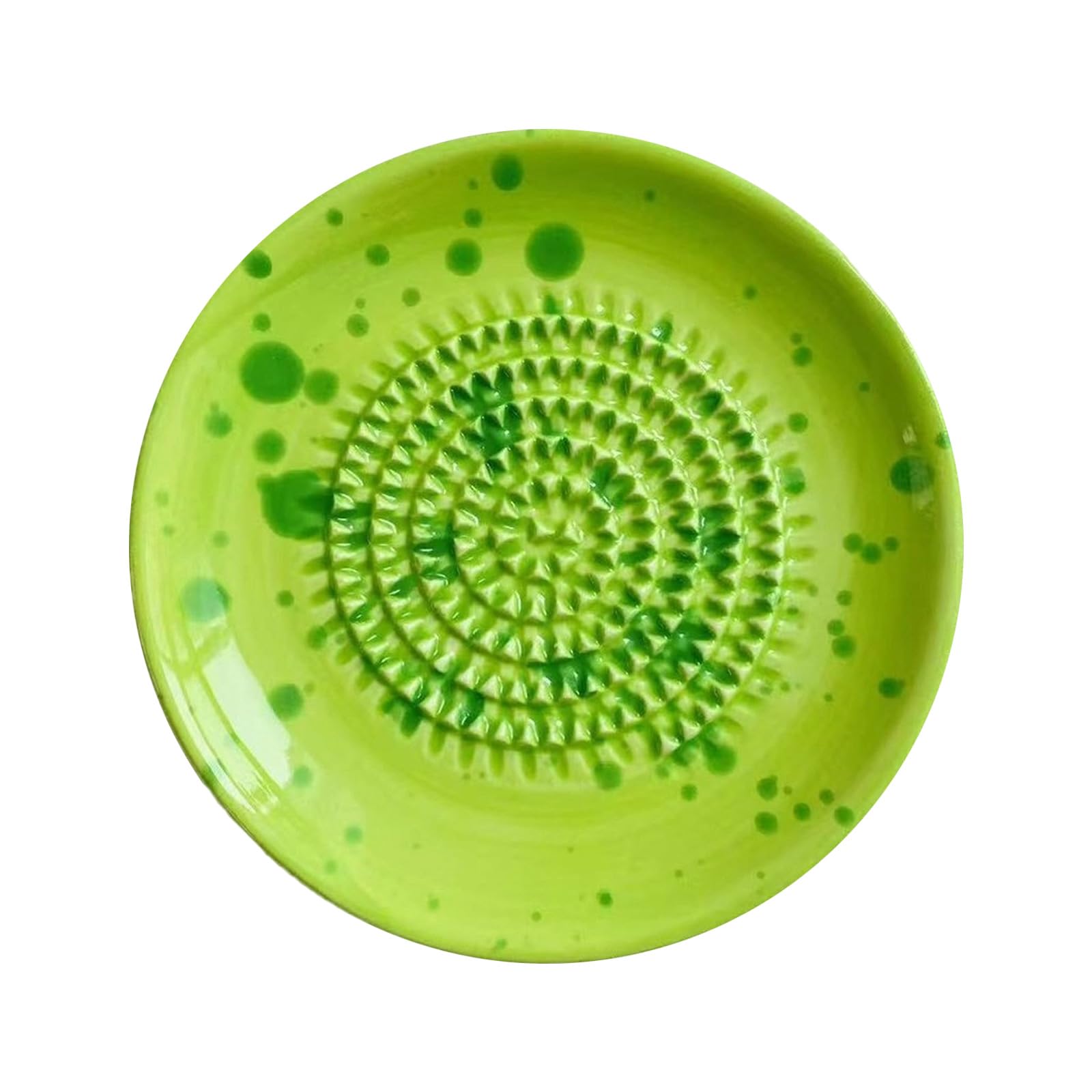 MALSSE Multipurpose Garlic Grater Plate Smooth Ceramic Grinding Bowl Kitchen Gadget Suitable for Daily Cooking Elegant Ceramic Grinder Plate Burnishing Machine