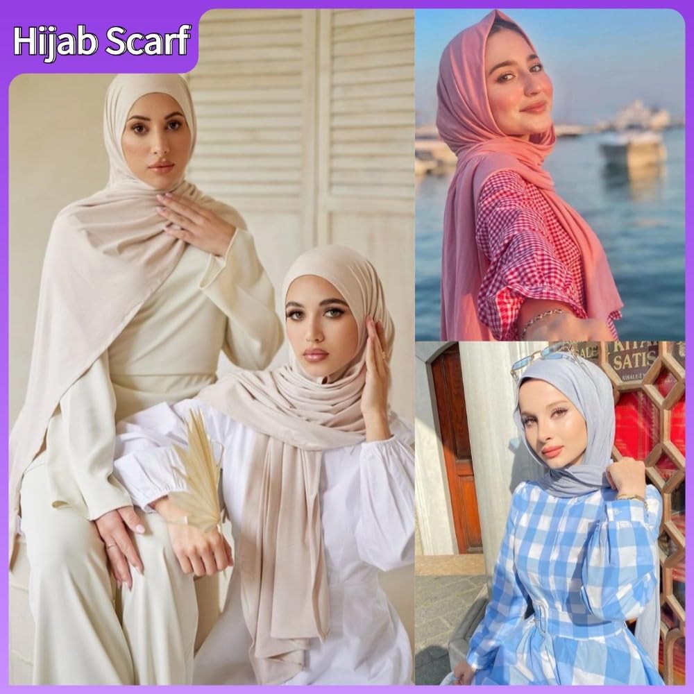 Head Wraps for Women Headwraps Long Hijabs Scarf Large Headscarf Tie Hair Wrap - Image 6