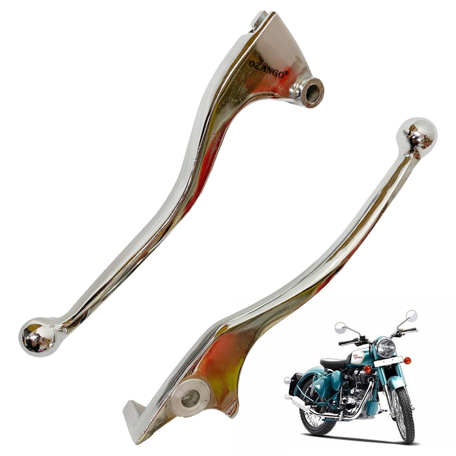 Bike Heavy Duty Brake and Clutch Lever Only Bs3| BS4 & BS6 Models Set of (1 Pair) Chrome Suitable for RE Classic 500-picture-32