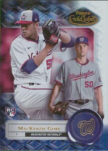 2022 Topps Gold Label Class 1#19 MacKenzie Gore Washington Nationals Rookie Baseball Card - GotBaseballCards