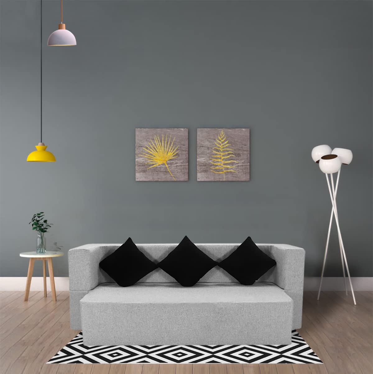 Seventh Heaven Sofa Cum Bed - Jute Fabric Washable Cover Sofa Bed (Light Grey, 3 Seater - 72x36x14 (3Sit, 1 Sleep)) (B09JPBVKW2) Amazon Price History, Amazon Price Tracker