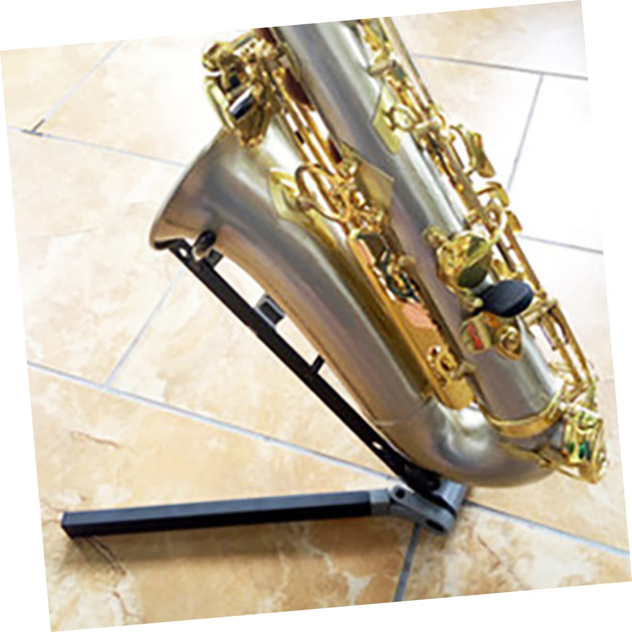 Vaguelly Supporto Per Sassofono Contralto in Metallo Portatile e Leggero Adatto Per Riporre Ed Esporre Sassofono in Case Studi e Negozi Di Strumenti Musicali