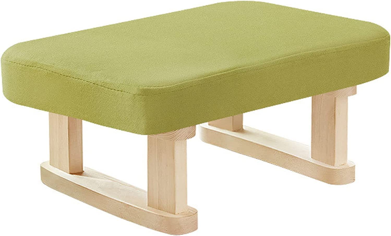 Tabouret à Langer Carré Flannelle et Repose-Pieds Canapé Encastrable