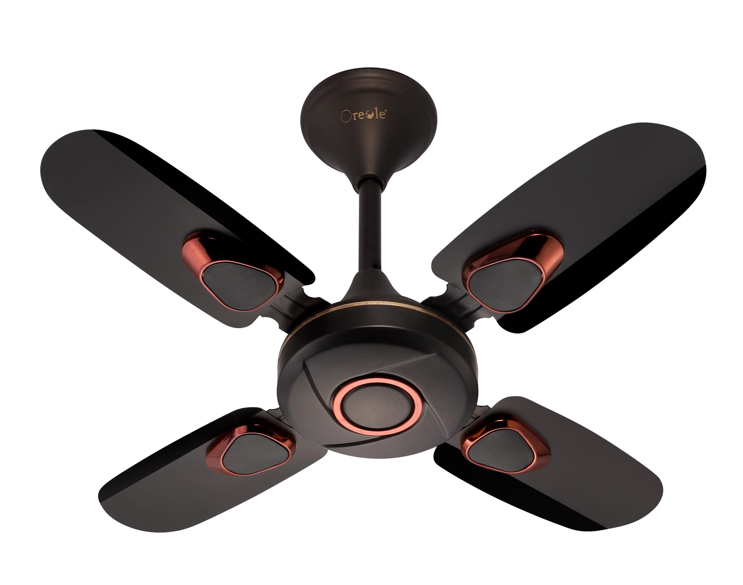 Oreole Amaze 600mm Ultra High Speed Ceiling Fan | 4 Blades (24Inch)| Anti Dust 810 RPM | Double Ball Bearing Fan suitable for Kitchen, Veranda, Balcony, Small Room | 2 Year Warranty-Smoke Brown (B0CNQ5KQMJ) Amazon Price History, Amazon Price Tracker