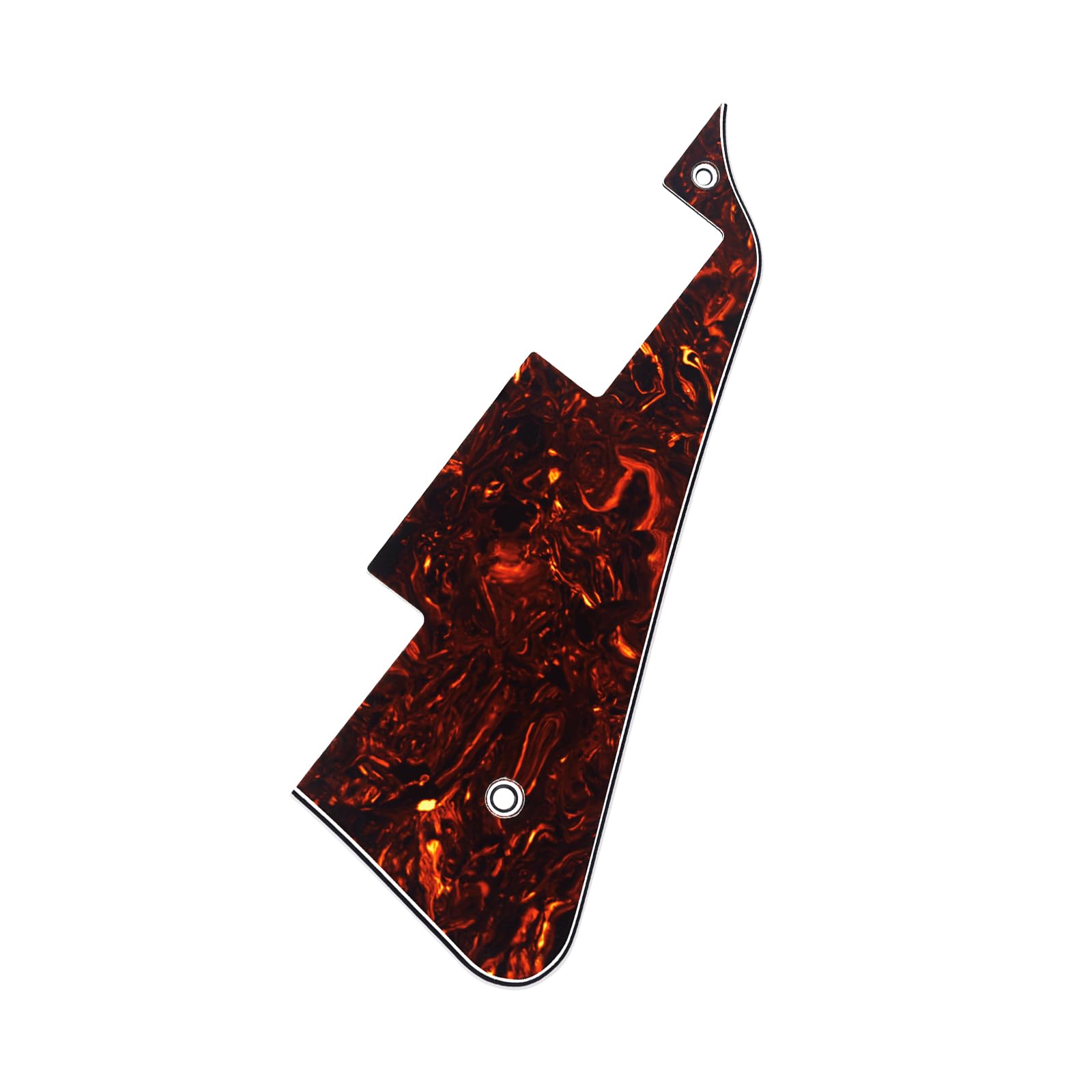Banworks 4 Ply Les Paul Pickguard LP Pickguard Scratch Plate 2-Hole Electric Guitar Pickguard for Epiphone EPI Les Paul LP JT/HB-06 Dark Brown Tortoiseshell - Image 4