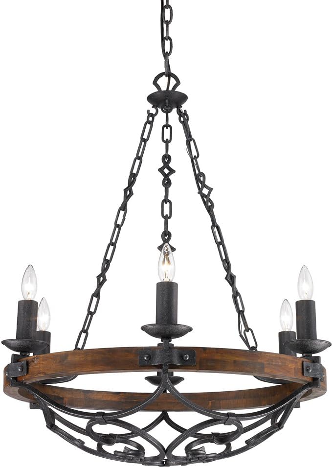 Golden Lighting Madera 6 Light Chandelier
