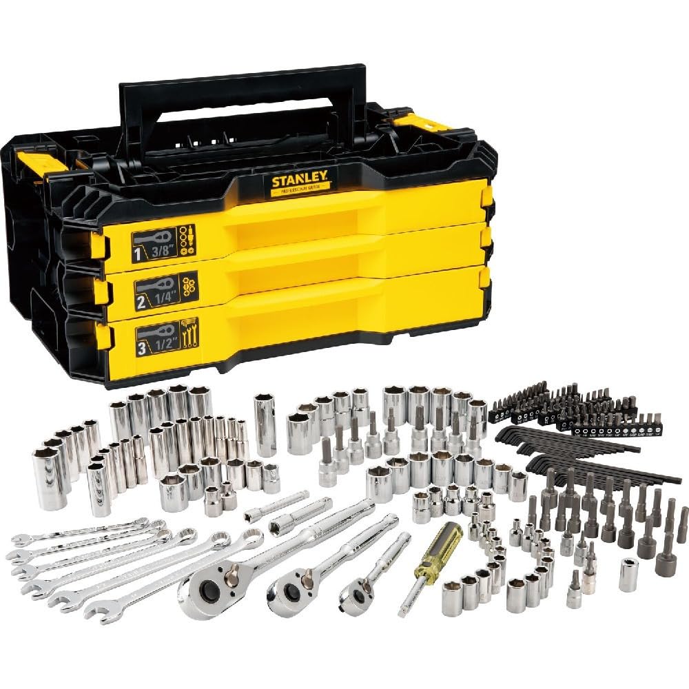 新品　STANLEY 3点セット Stanley Jogo de Ferramentas Mecânicas com Caixa Organizadora