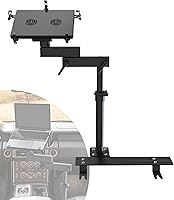 SPIRRELAB Car Laptop Mount with 2 Cooling Fans - No-Drill Adjustable Holder for Trucks, Vans, SUVs, 9-17" Laptops