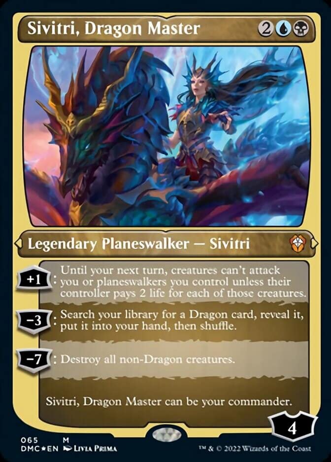 Amazon.com: Magic: the Gathering - Sivitri, Dragon Master (065) - Etched -  Foil