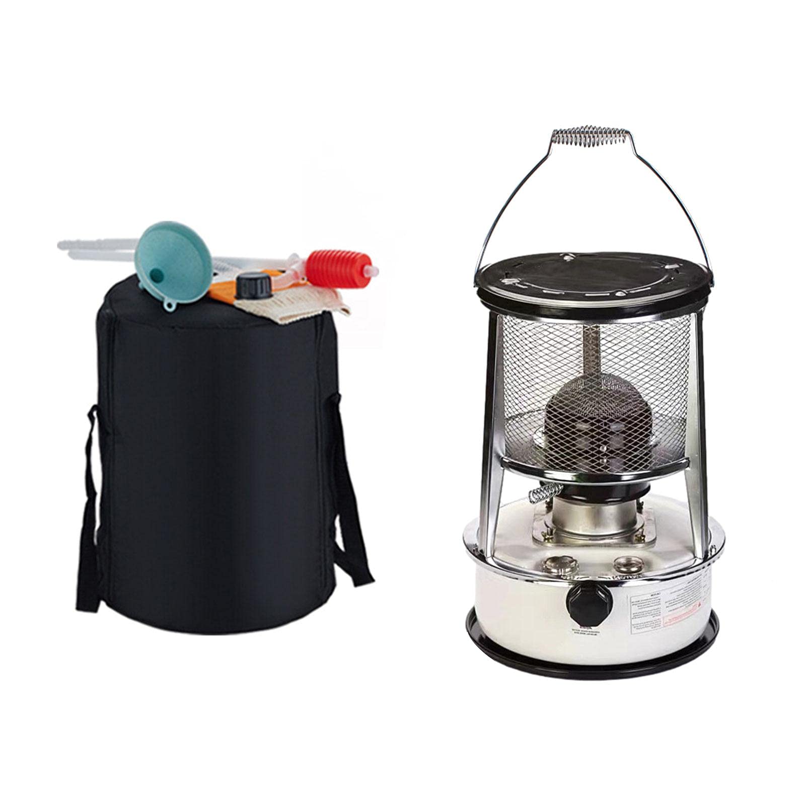 Outdoor Heater Kerosene Oil Heater Camping Stove Portable Stainless Steel  Tent Heating Stove with Handle and Storage Bag Camping Warm Equipment, Stove