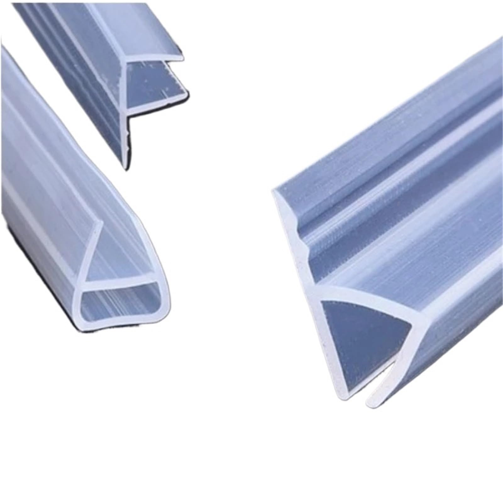 Sello Transparente Burlete De Silicona For Puerta De Vidrio, Forma FUH, De 1 Metro, 6-12 Mm, For Ducha, Ventana, Puerta, Burlete para Puertas De BañO(U-Shaped,10mm)
