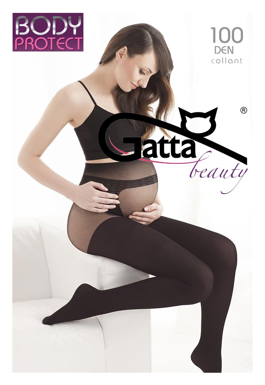 Gatta Body Protect 100den – rajstopy dla kobiet w ciąży ze specjalną częścią majtek, miękkie, bardzo elastyczne, matowe