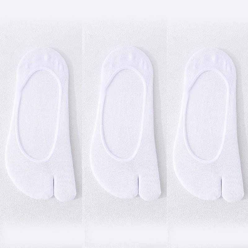 Image of F Flammi No Show Socks Women Tabi Socks Non Slip Flip Flop Socks Low Cut for Sneaker Lofer Boat Shoes