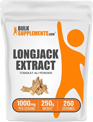 BulkSupplements. com Longjack Extracto en polvo  Tongkat Ali  Tongkat Ali para hombres  Longjack Tongkat Ali  Eurycoma Longifolia  Libido Support